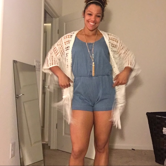 Forever 21 Jean Romper : Size Medium - Picture 2 of 2